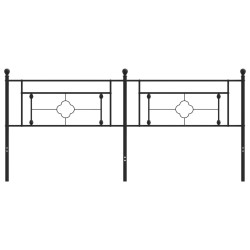 Tête de lit métal noir 193 cm 