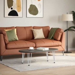 Pieds en épingle à cheveux pour table basse 4 pièces Blanc 30 cm Acier massif 