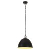 Lampe suspendue industrielle vintage 25 W Noir Rond 31 cm E27 