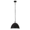 Lampe suspendue industrielle vintage 25 W Noir Rond 31 cm E27 