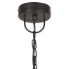 Lampe suspendue industrielle vintage 25 W Noir Rond 31 cm E27 