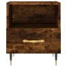 Table de chevet chêne fumé 40x35x47,5 cm bois d’ingénierie 