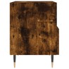 Table de chevet chêne fumé 40x35x47,5 cm bois d’ingénierie 