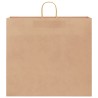 Sacs en papier 50 pcs avec poignées marron 54x15x49 cm 