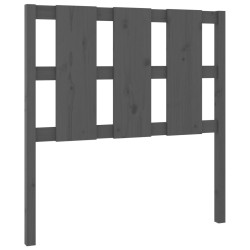 Tête de lit Gris 105,5x4x100 cm Bois massif de pin 