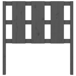 Tête de lit Gris 105,5x4x100 cm Bois massif de pin 