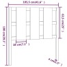 Tête de lit Marron miel 105,5x4x100 cm Bois massif de pin 
