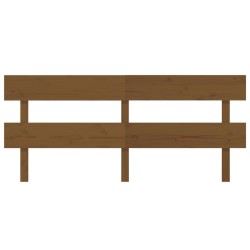 Tête de lit Marron miel 204x3x81 cm Bois massif de pin 