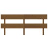 Tête de lit Marron miel 204x3x81 cm Bois massif de pin 