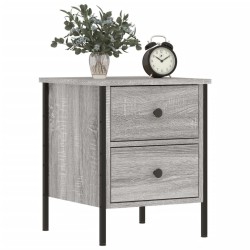 Table de chevet sonoma gris 40x42x50 cm bois d'ingénierie 