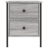 Table de chevet sonoma gris 40x42x50 cm bois d'ingénierie 