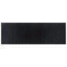 Tapis rectangulaire noir 100x300 cm bambou 