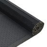 Tapis rectangulaire noir 100x300 cm bambou 