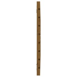 Tête de lit murale Marron miel 106x3x63 cm Bois massif de pin 