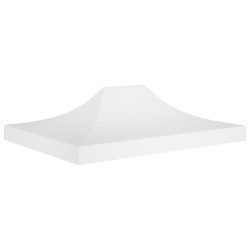 Toit de tente de réception 4,5x3 m Blanc 270 g/m² 