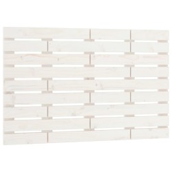 Tête de lit murale Blanc 106x3x63 cm Bois massif de pin 