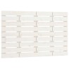 Tête de lit murale Blanc 106x3x63 cm Bois massif de pin 