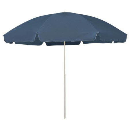 Parasol de plage bleu 300 cm 