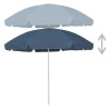 Parasol de plage bleu 300 cm 