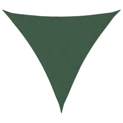 Voile parasol tissu oxford triangulaire 6x6x6 m vert foncé 