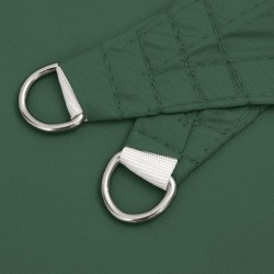 Voile parasol tissu oxford triangulaire 6x6x6 m vert foncé 