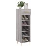Meuble à chaussures sonoma gris 30x35x105 cm bois d'ingénierie 