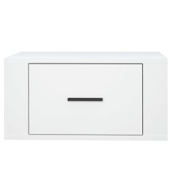 Table de chevet murale Blanc 50x36x25 cm 