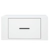 Table de chevet murale Blanc 50x36x25 cm 