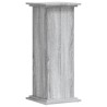 Support pour plantes sonoma gris 33x33x80 cm bois d'ingénierie 