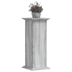 Support pour plantes sonoma gris 33x33x80 cm bois d'ingénierie 