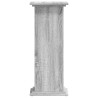 Support pour plantes sonoma gris 33x33x80 cm bois d'ingénierie 