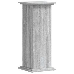 Support pour plantes sonoma gris 33x33x80 cm bois d'ingénierie 