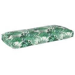 Coussin de palette pour siège/dossier Motif Feuille 120x50x12 cm Tissu Oxford 