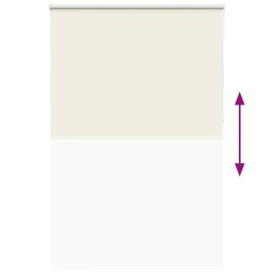 Store enrouleur occultant blanc cassé 150x230 cm largeur tissu 