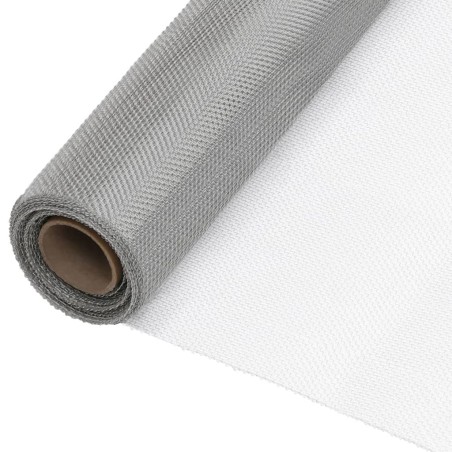 Écran en treillis Acier inoxydable 112x500 cm Argenté 