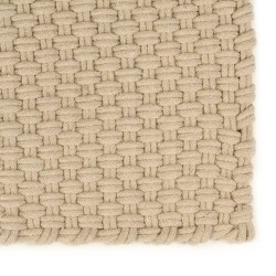 Tapis rectangulaire Naturel 80x160 cm Coton 