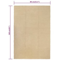 Tapis rectangulaire Naturel 80x160 cm Coton 