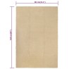 Tapis rectangulaire Naturel 80x160 cm Coton 