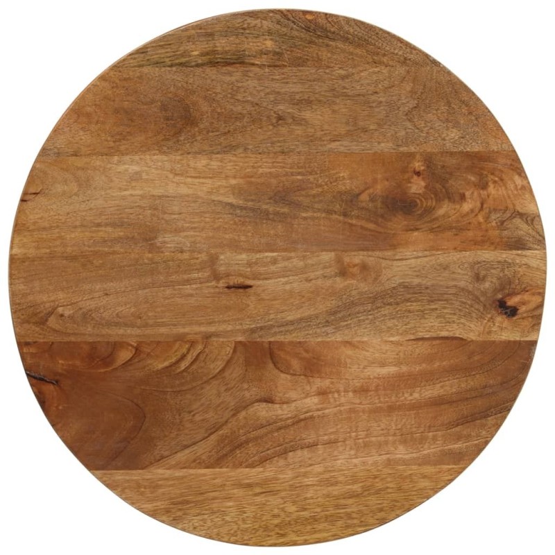 Dessus de table Ø 50x2,5 cm rond bois de manguier massif 