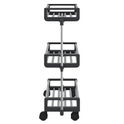 Chariot de rangement 59x20x75 cm aluminium 