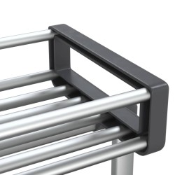 Chariot de rangement 59x20x75 cm aluminium 