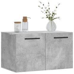 Armoire murale Gris béton 60x36,5x35 cm Bois d'ingénierie 