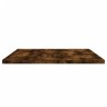 Étagères murales 4 pcs chêne fumé 80x40x1,5cm bois d'ingénierie 