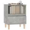 Table de chevet Gris béton 40x35x50 cm 