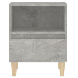 Table de chevet Gris béton 40x35x50 cm 