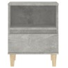 Table de chevet Gris béton 40x35x50 cm 