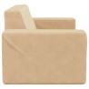Canapé pour enfants à 2 places Crème Peluche douce 