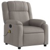 Fauteuil de massage inclinable Taupe Tissu 