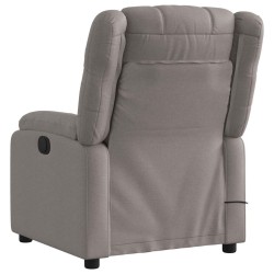 Fauteuil de massage inclinable Taupe Tissu 