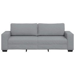 Canapé à 3 places gris clair 180 cm tissu 